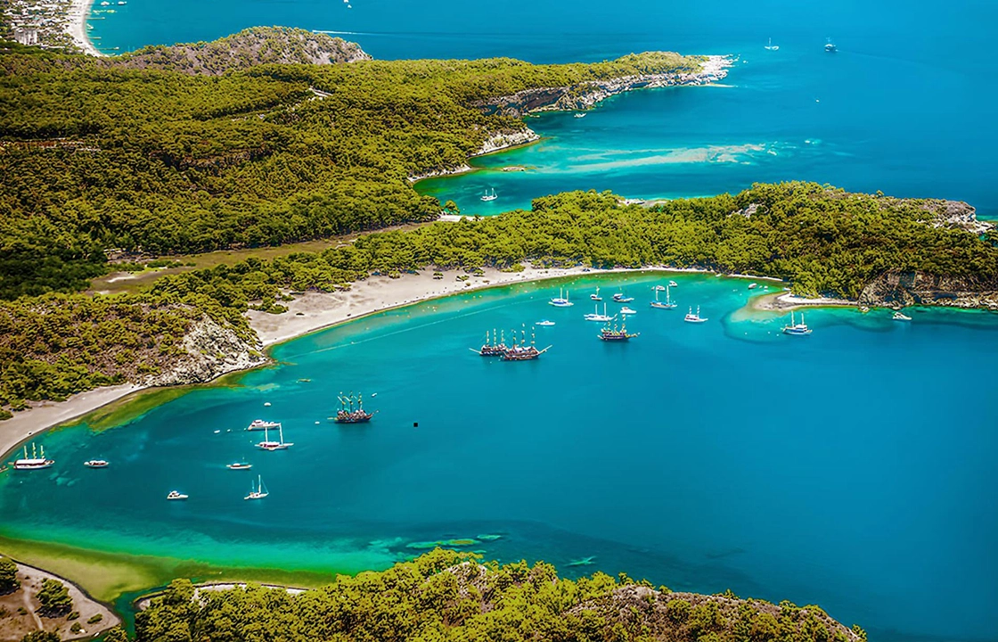 Paradise Cove (Alacasu), Kemer Phaselis yacht tour route